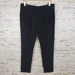 A.L.C. Tapered Ankle Pleated Black Pants Size 10